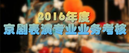 撸撸草逼视频网站国家京剧院2016年度京剧表演专业业务考...